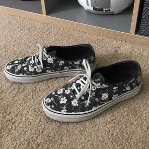 Floral Vans sneakers